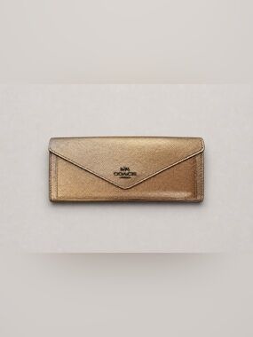 Coach Bronze Envelope Clutch